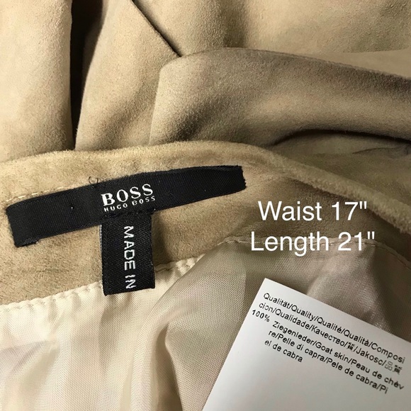 SOLD - Hugo boss tired suede skirt - Picture 5 of 5